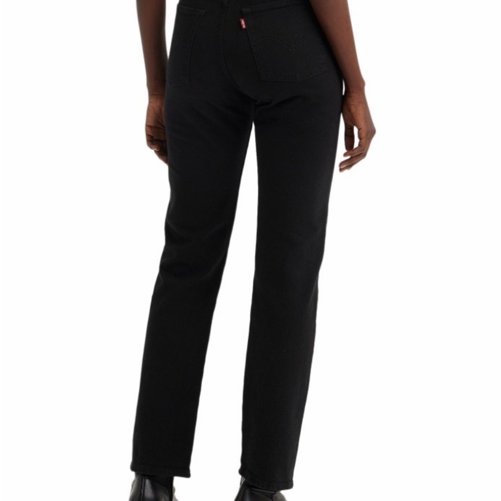 Levi's Women's Wedgie Straight Black Jeans